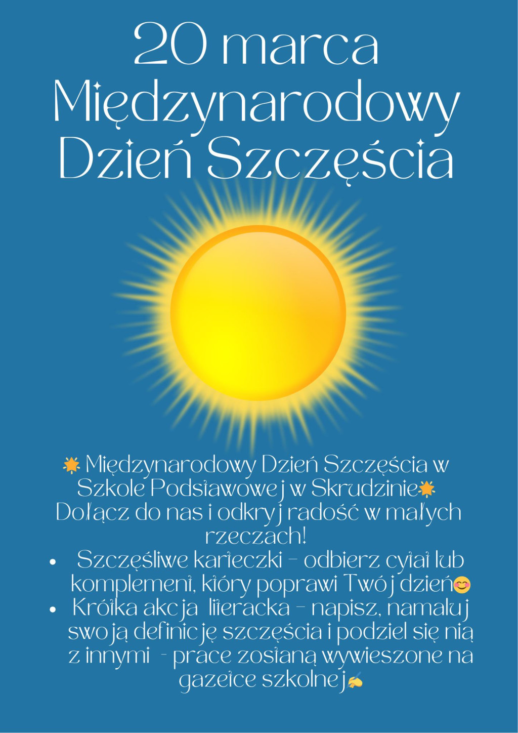 Międzynarodowy Dzień Szczęścia